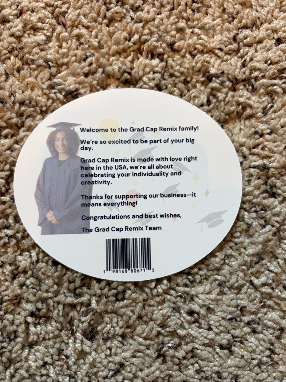 Graduation Cap Headband Insert - Picture 5 of 5